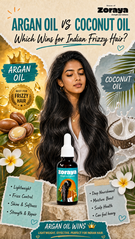 Argan Oil vs Coconut Oil for Frizzy Hair: Which Wins for Indian Hair?
