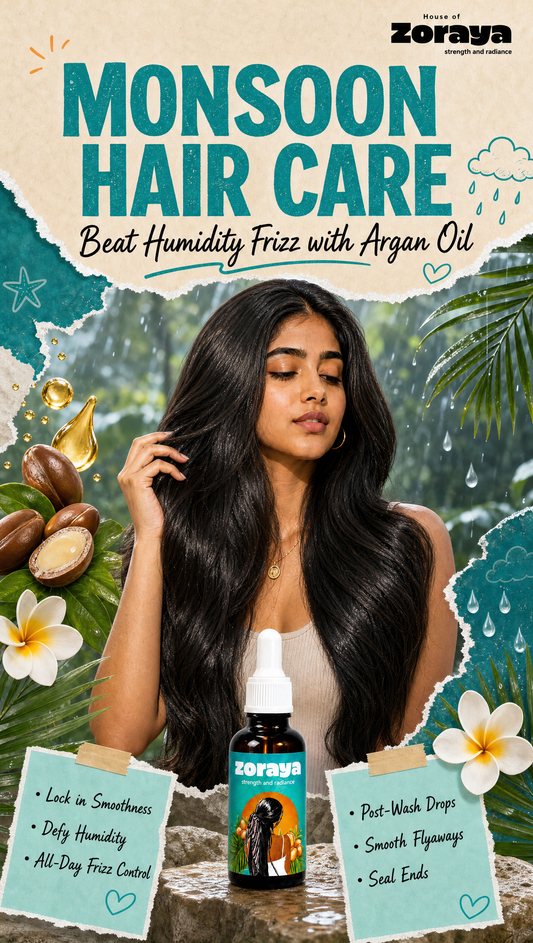 Monsoon Hair Care: How to Beat Humidity Frizz with Argan Oil